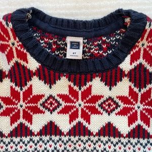 Janie and Jack boys Holiday Fair Isle sweater 2T